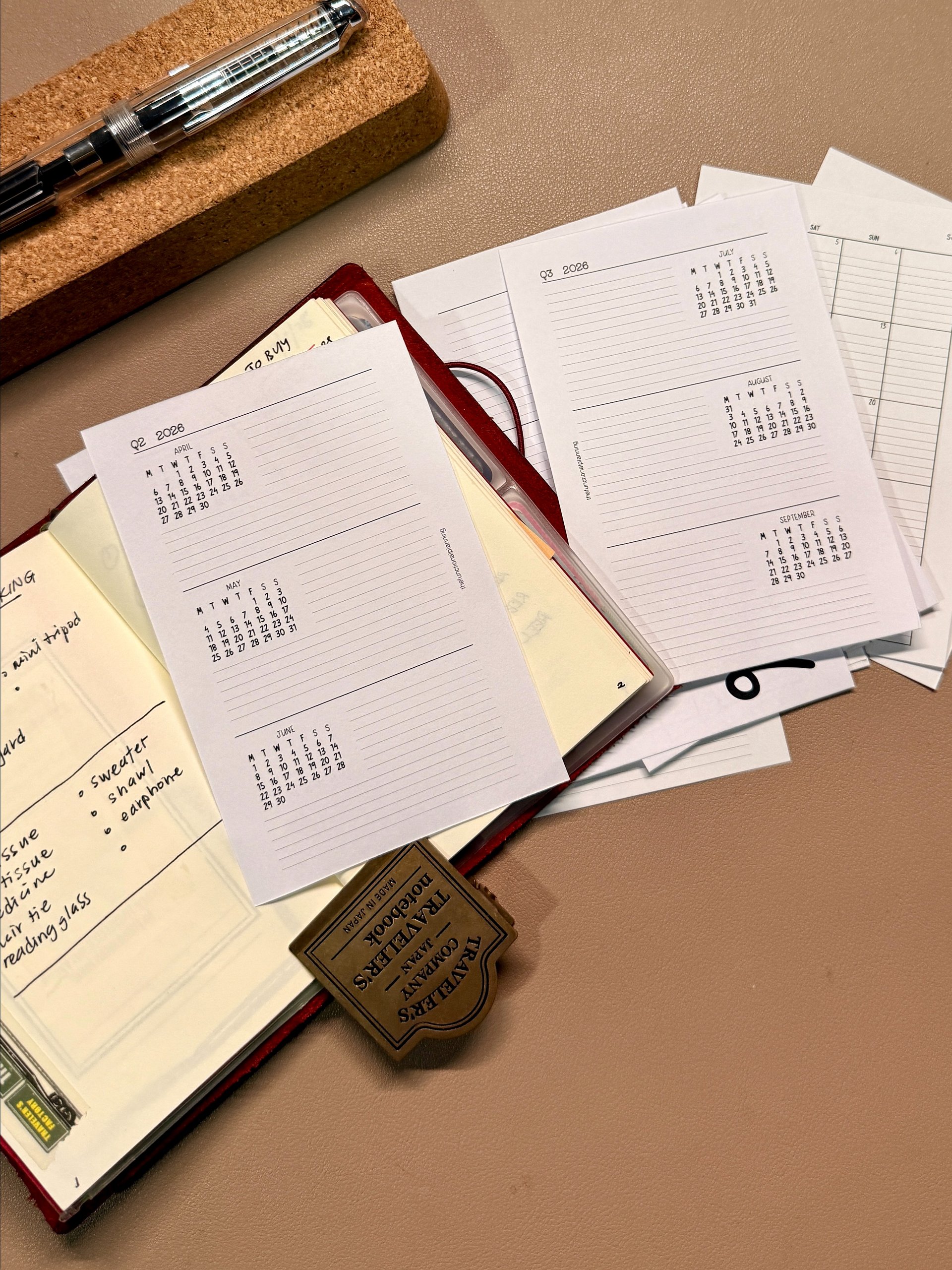 Dated Monthly Calendar with Quarterly Planner - Pocket product image (4)