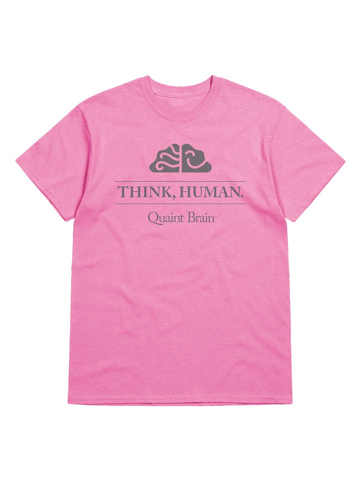 Quaint Brain™ Think, Human Heavyweight Cotton Tee product image (1)