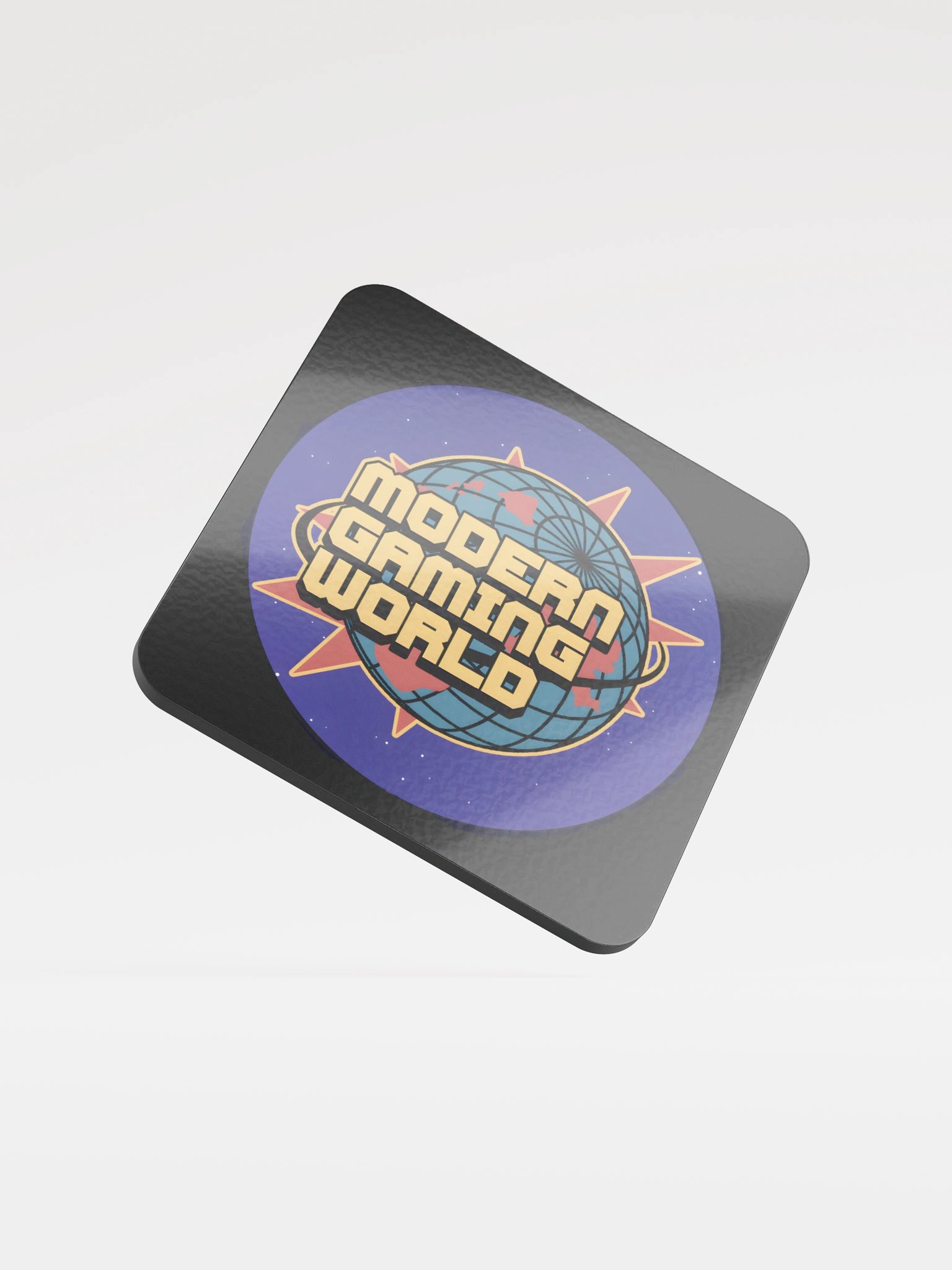 ModernGamingWorld Black Glossed Cork Coaster product image (1)