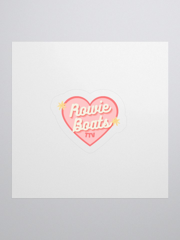 Rowieboats Pink Heart Sticker product image (3)