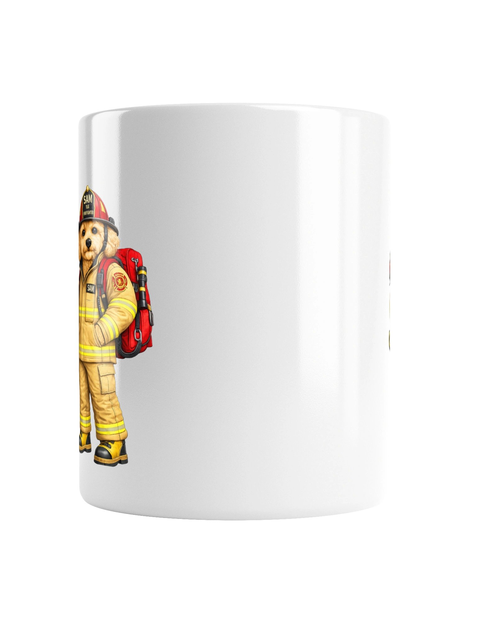 Sam the Firefighter Dog Mug product image (2)