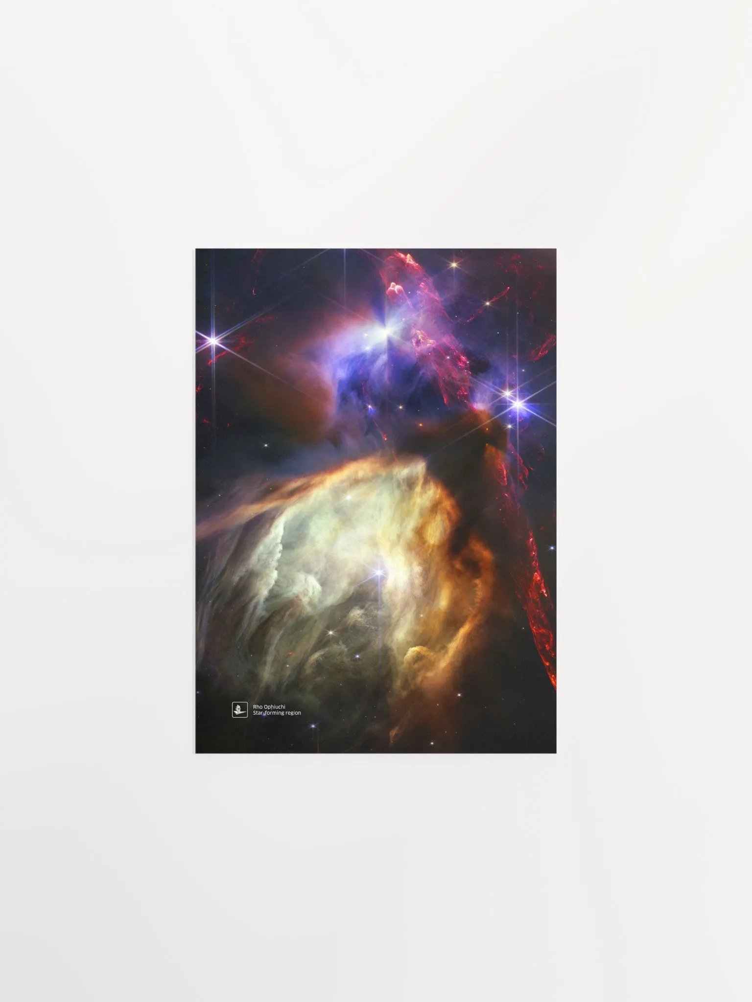 Rho Ophiuchi (James Webb/JWST), Star-forming region (James Webb/JWST) — space poster, science poster product image (7)