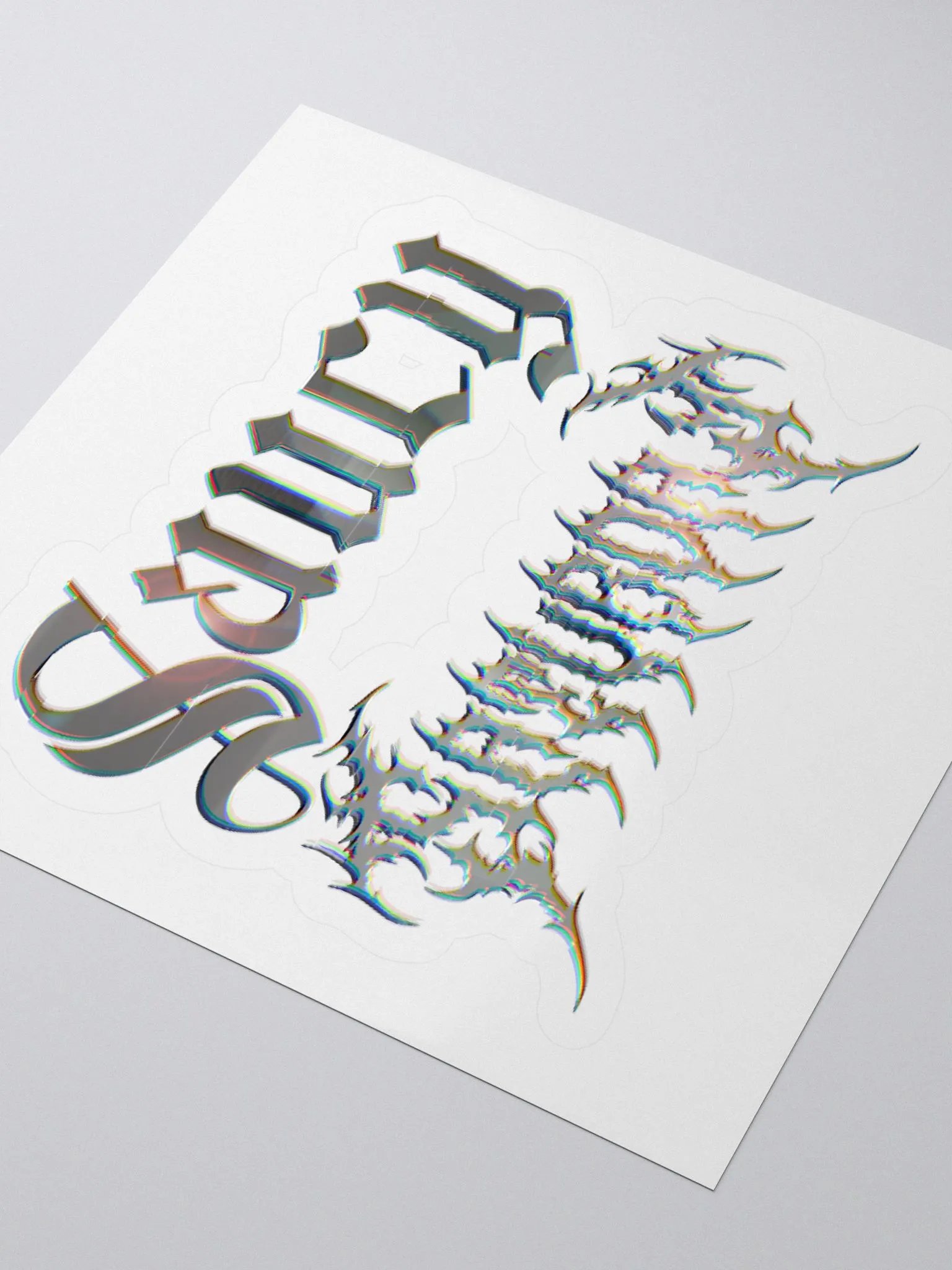 Saucy Glitch/Metal Sticker product image (3)