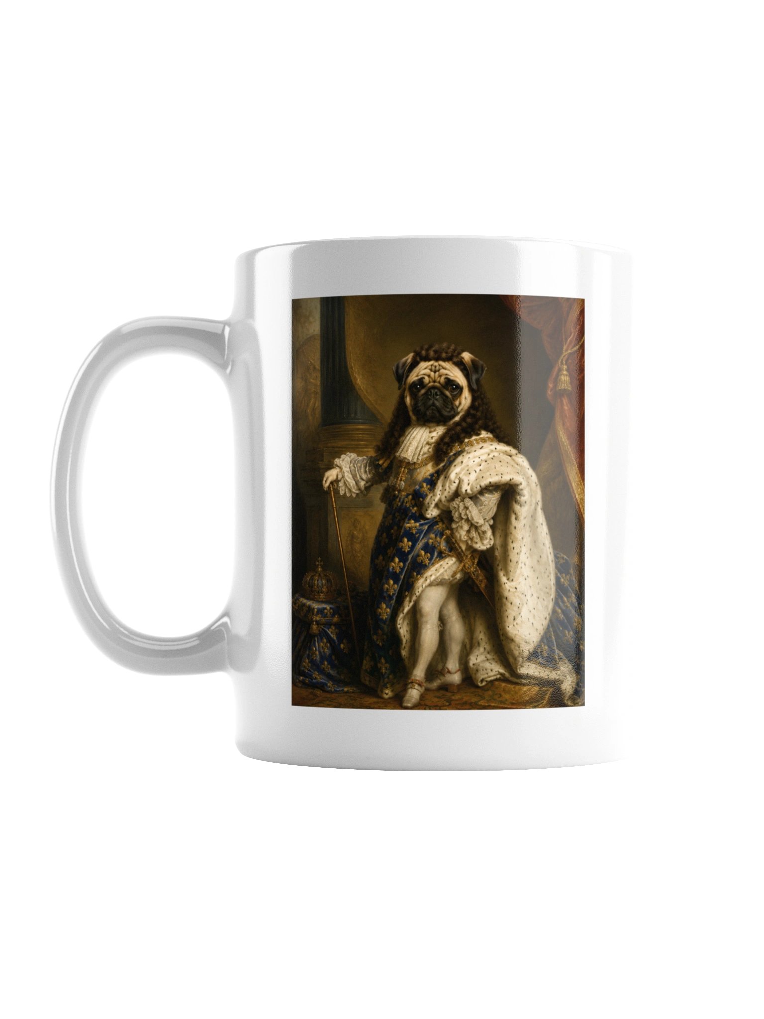 Pug Portrait of Louis XIV Mug product image (1)