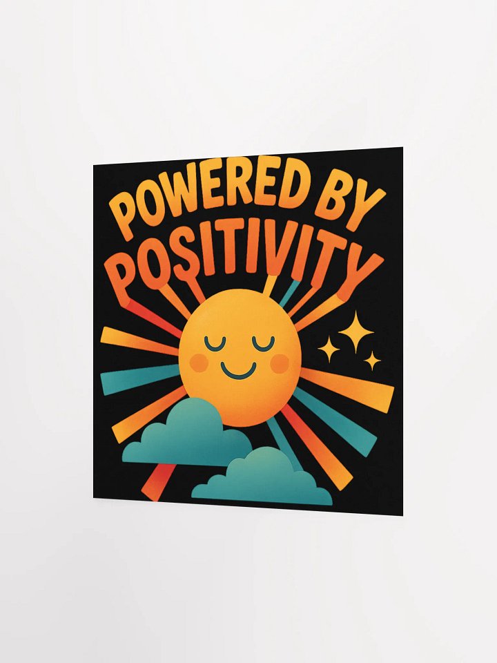 Powered by Positivity – Bold Retro Sunshine Art Print product image (8)