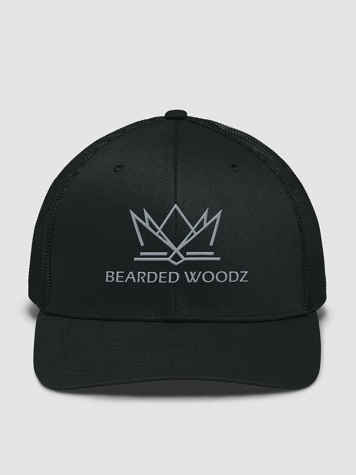 Bearded Woodz Trucker Cap (Grey Embroidery) product image (1)
