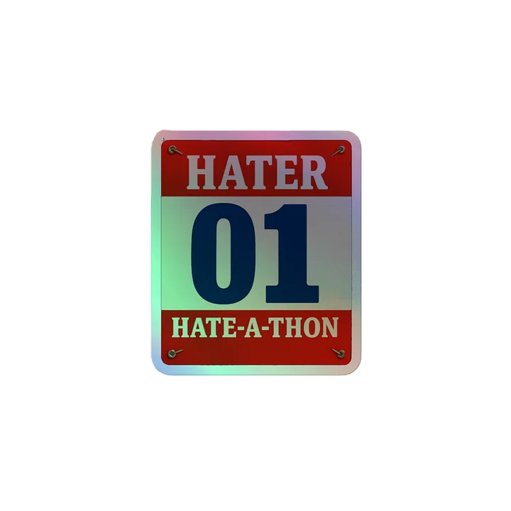 HATER 01 Holographic Sticker Sheet product image (2)