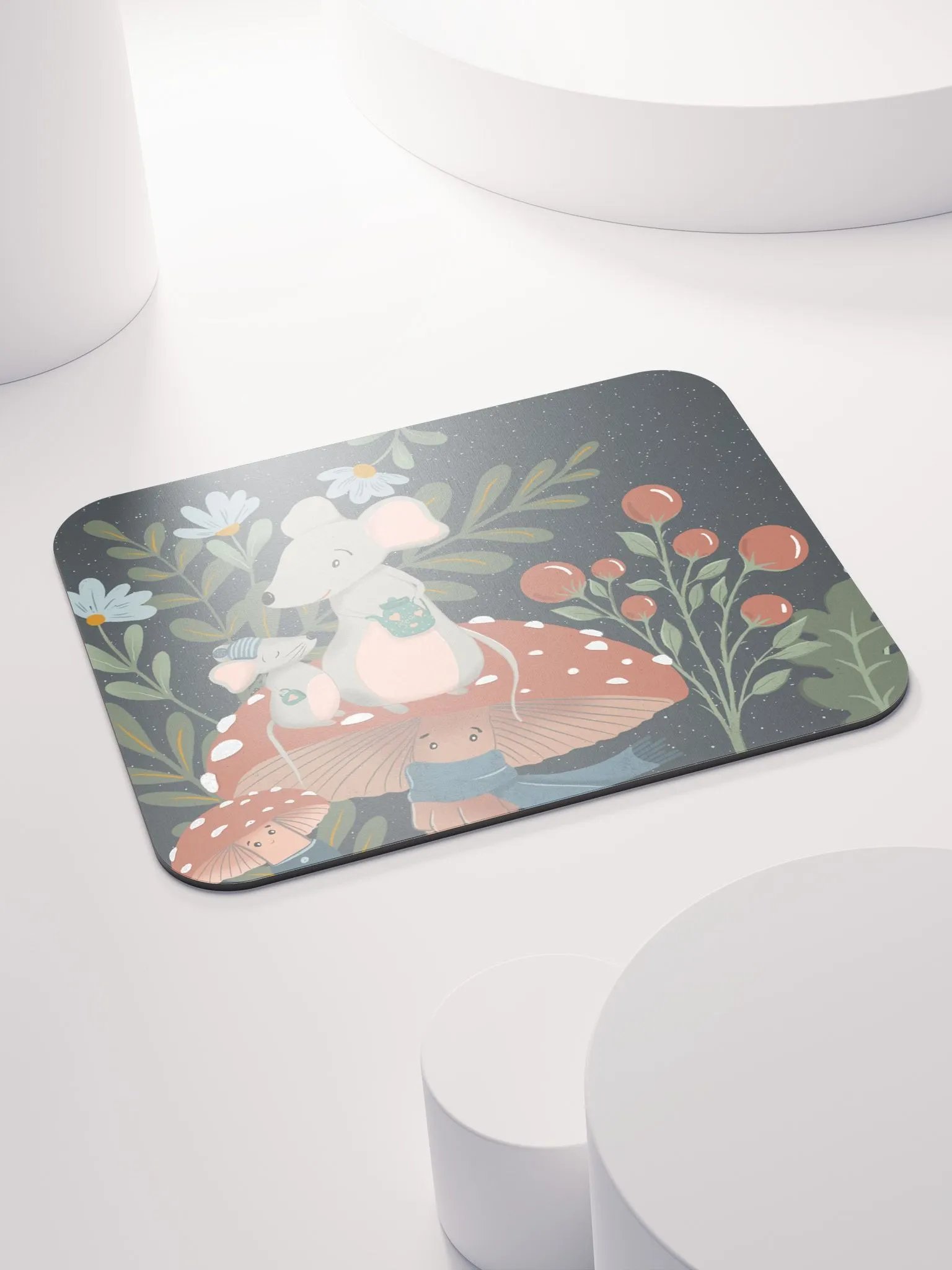 Moonlit Forest Love Mouse Pad product image (4)