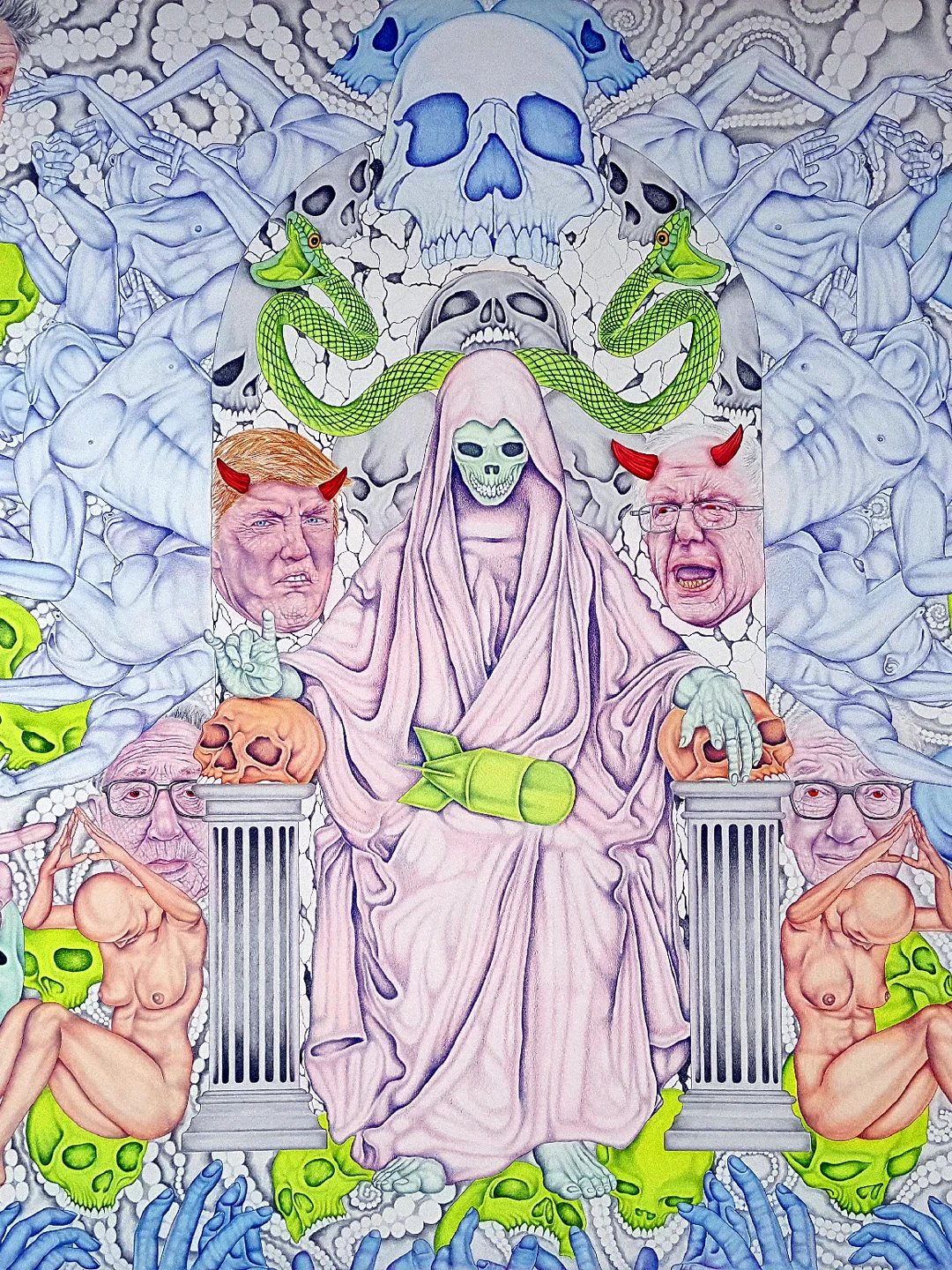 GOD OF FORCES — Original Mixed Media Drawing product image (1)