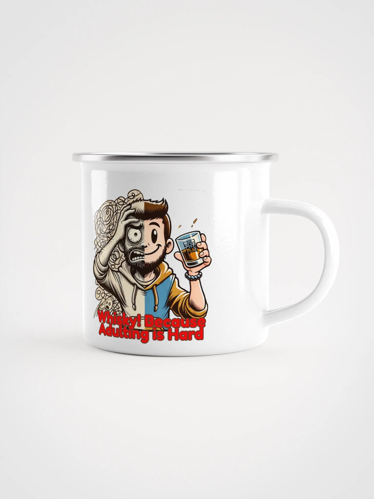 Cellar 8T Whisky - Adulting - Enamel Mug product image (1)