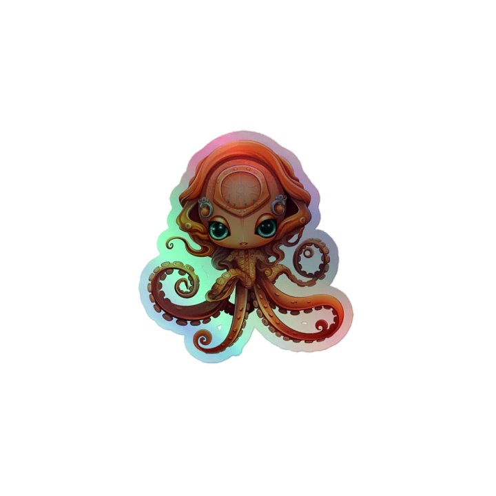Holographic Tentacle B*tch Mascot Sticker product image (1)
