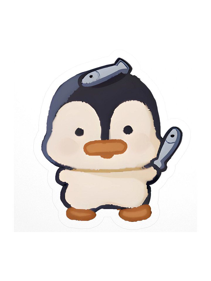 Small Snack Penguin Sticker product image (1)