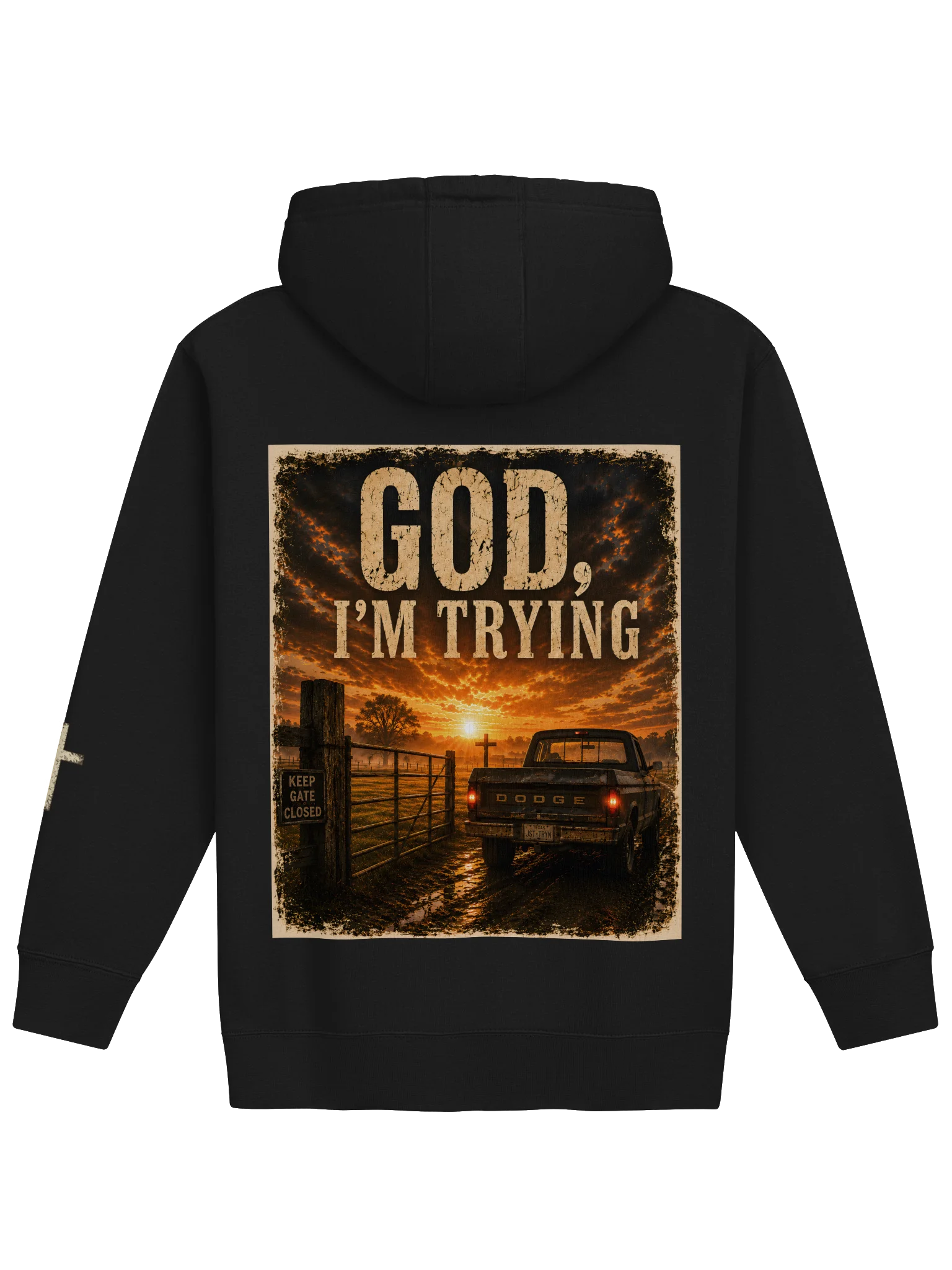God, I'm Trying Premium Hoodie product image (14)