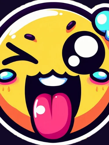 Twitch Emote Cheeky smile product image (1)