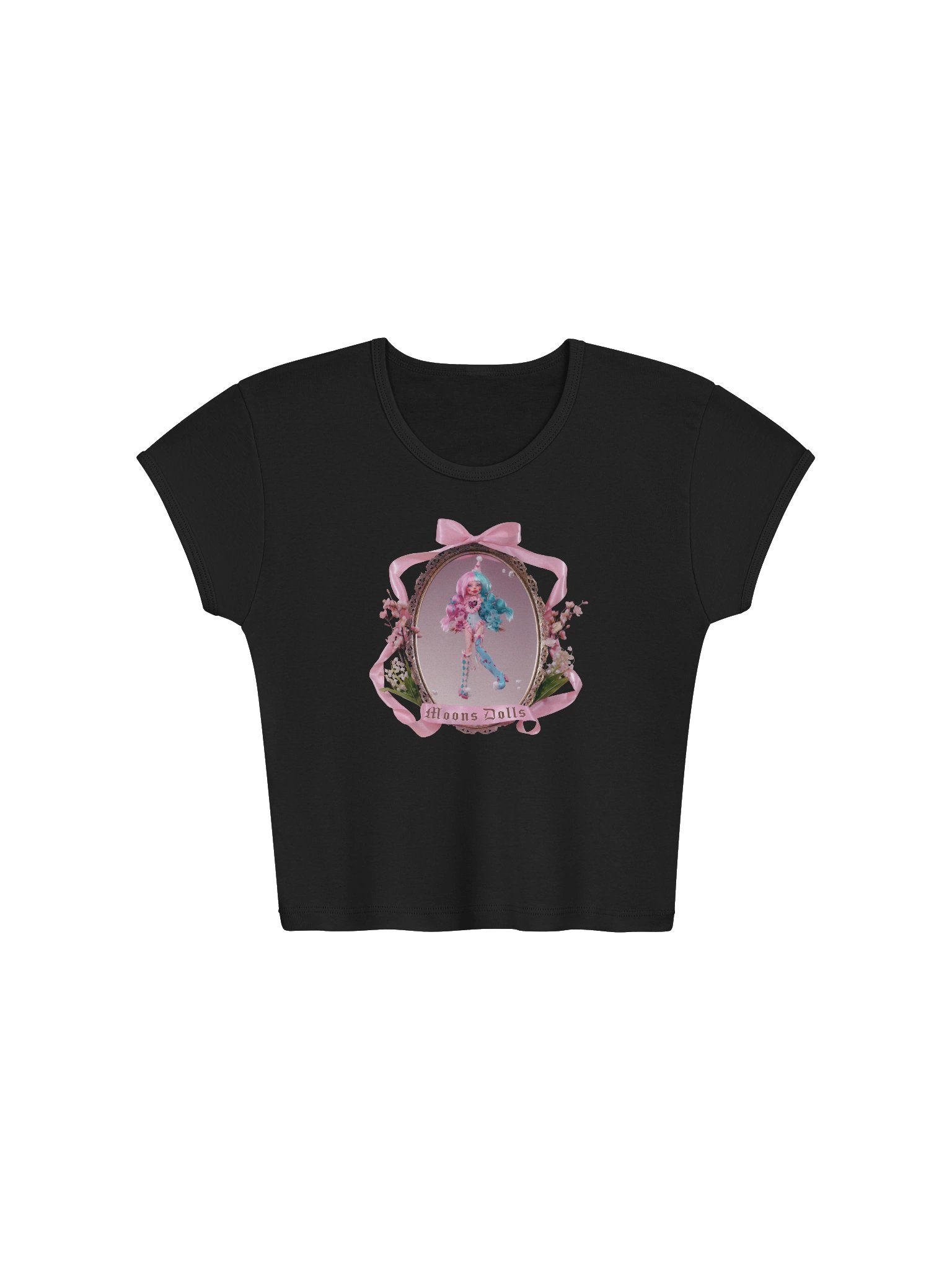 'ceecee the clown doll' baby tee (dark version) product image (1)