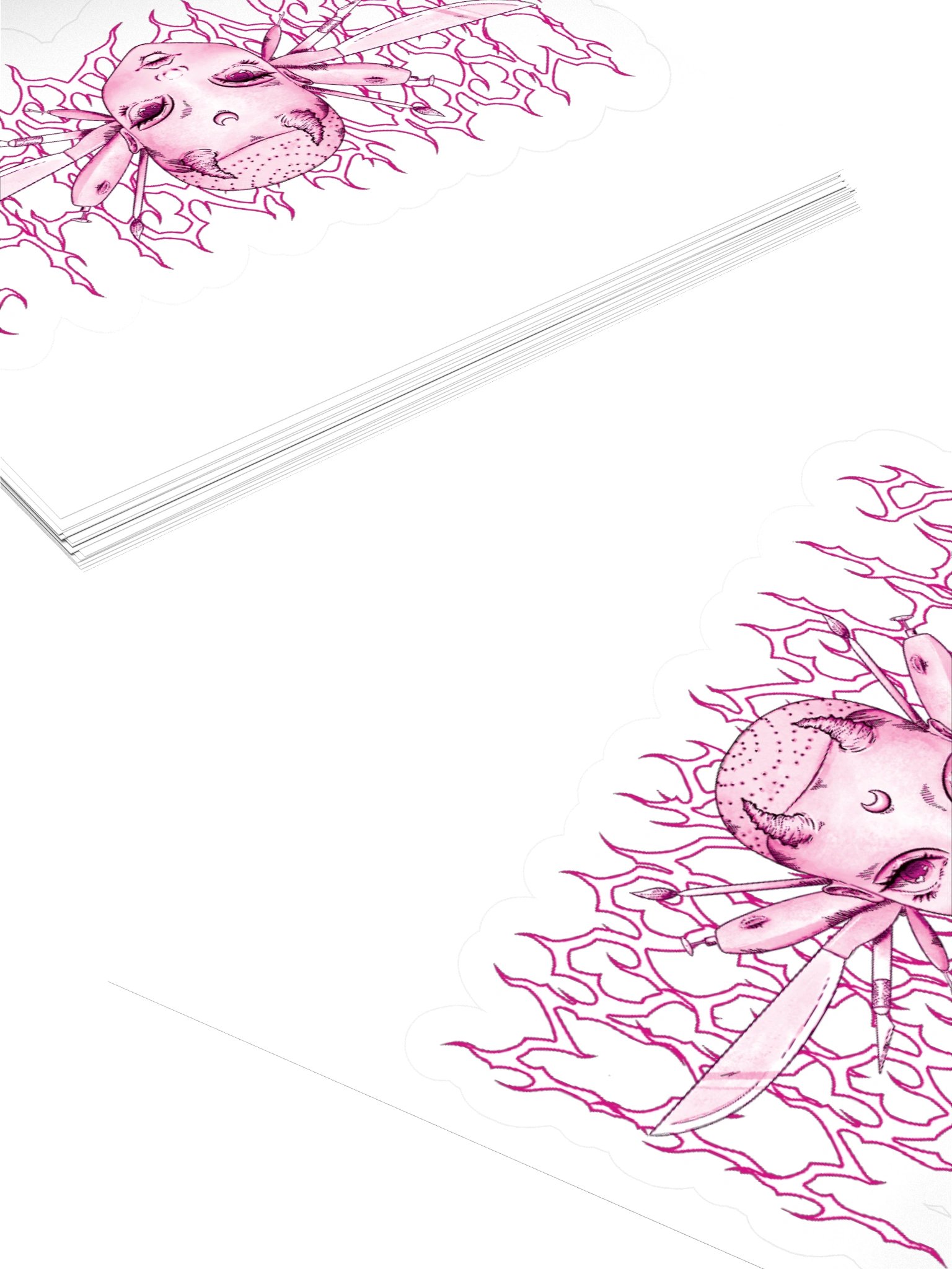 'moonsdolls metal (doll) head' sticker product image (11)