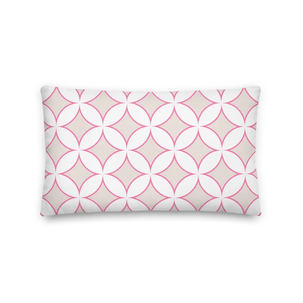 BEACH CLUB BEIGE & PINK COASTAL COTTAGE CHIC - Premium Pillow - Beach Club Sofakissen product image (2)