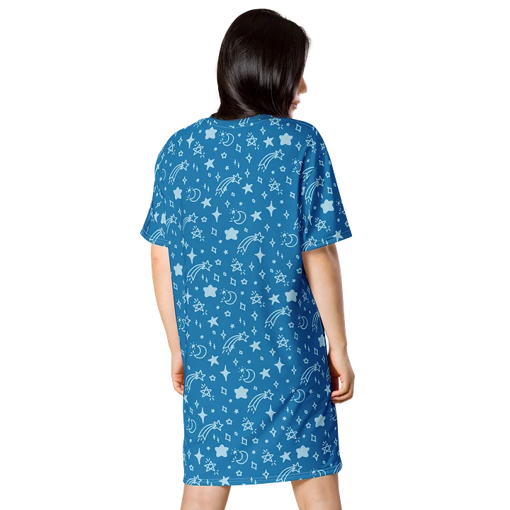 Stylish Stars and Moons T-Shirt Dress for Casual Wear product image (2)