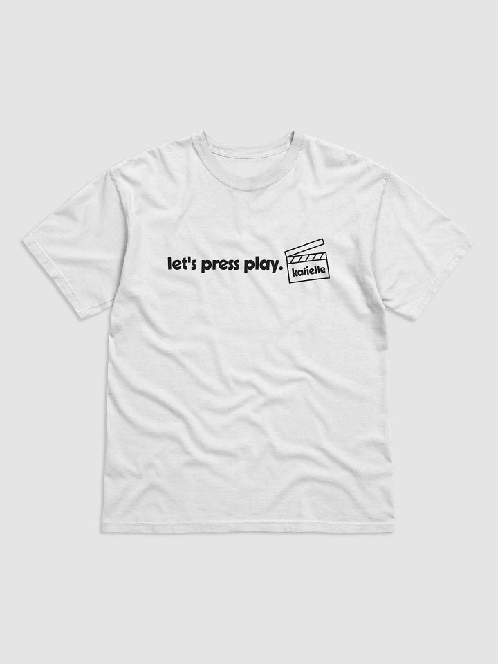 Let's Press Play Tee [Dark Text] product image (1)