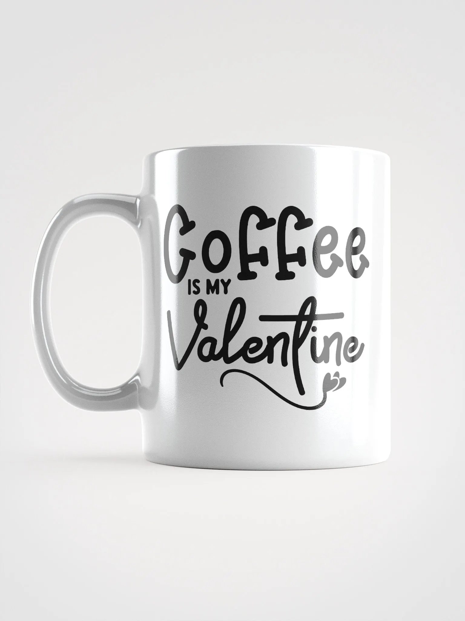 Coffee Is My Valentine White Glossy Mug product image (6)
