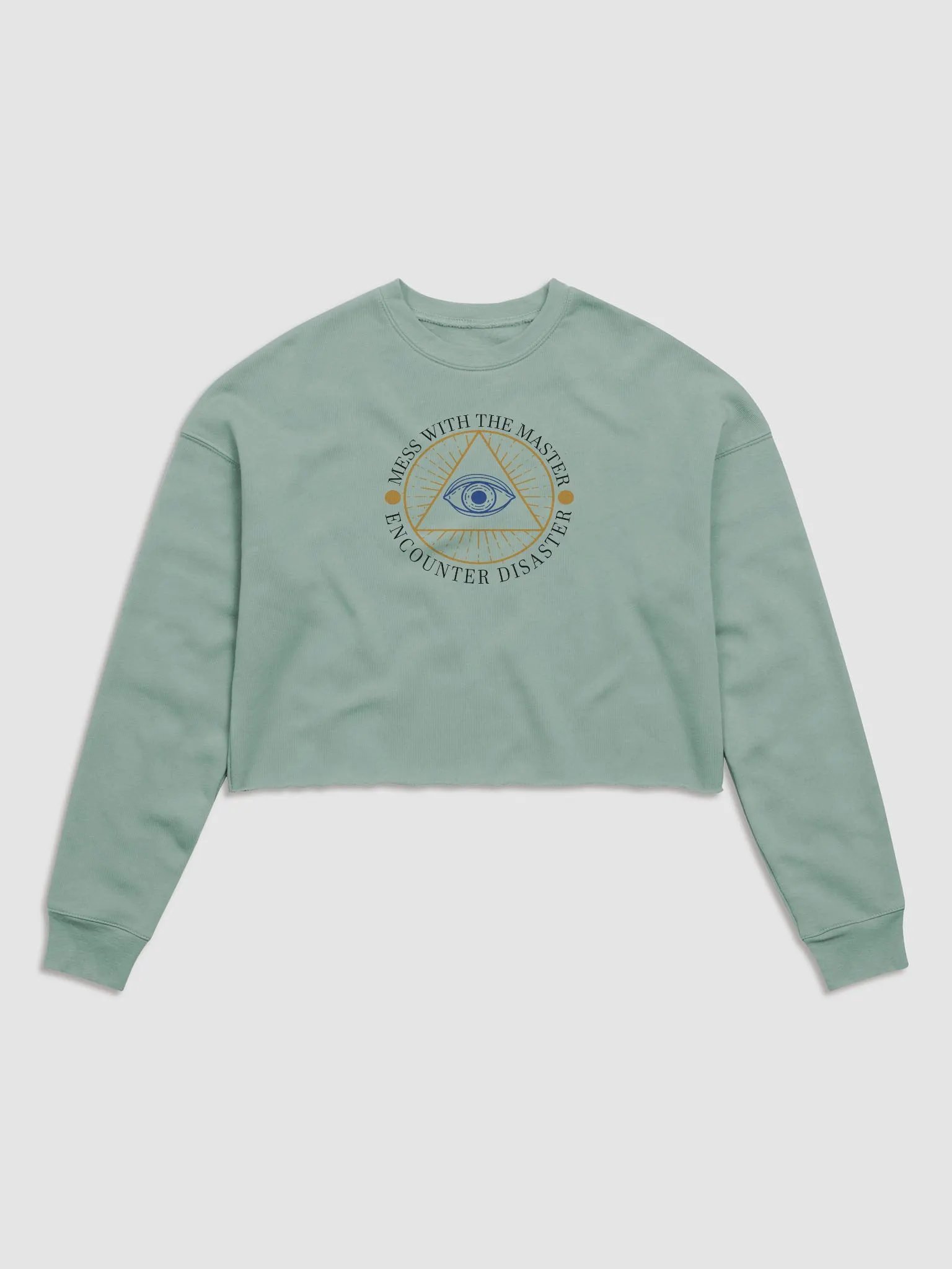 Mess With The Master, Encounter Disaster - Bella+Canvas Women's Fleece Crop Sweatshirt product image (2)