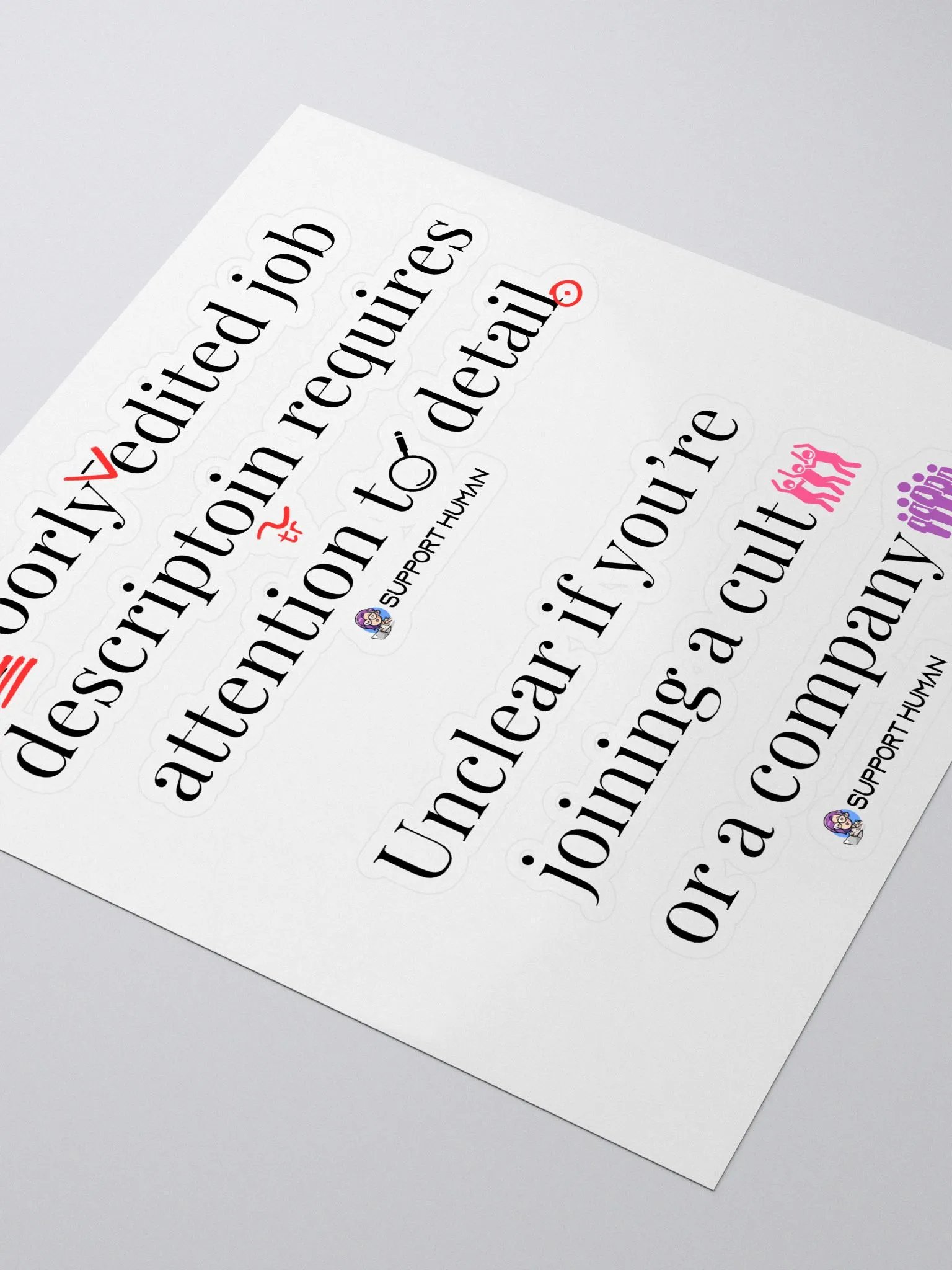 Bab Job Bingo Stickers - Unfortunate Faves product image (3)