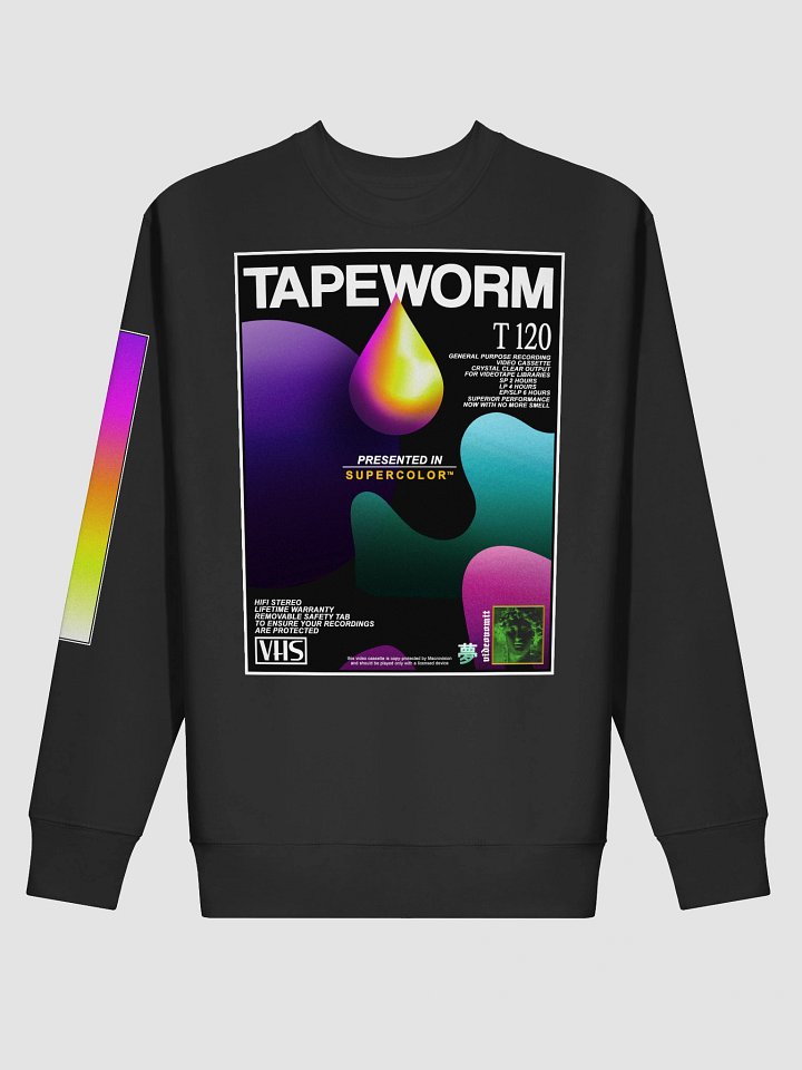 TAPEWORM VHS 1991 crewneck frontprint sweatshirt product image (2)