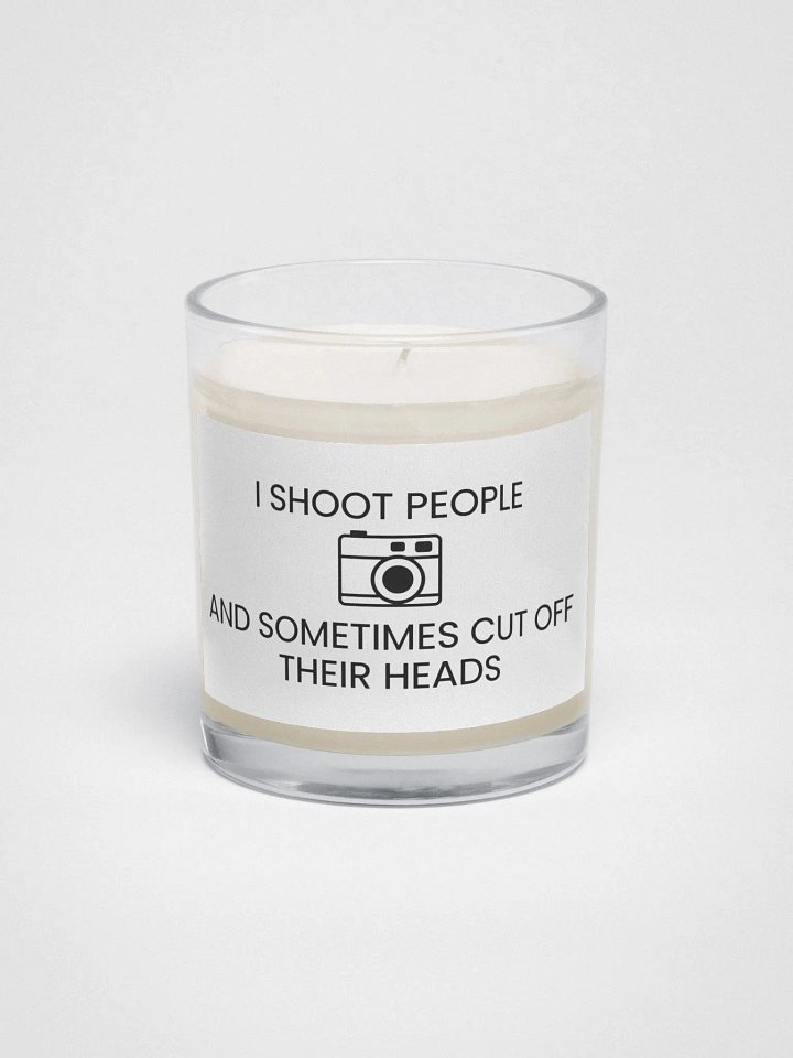 Non-Scented Candle (I Shoot People and Sometimes Cut Off Their Head) product image (1)