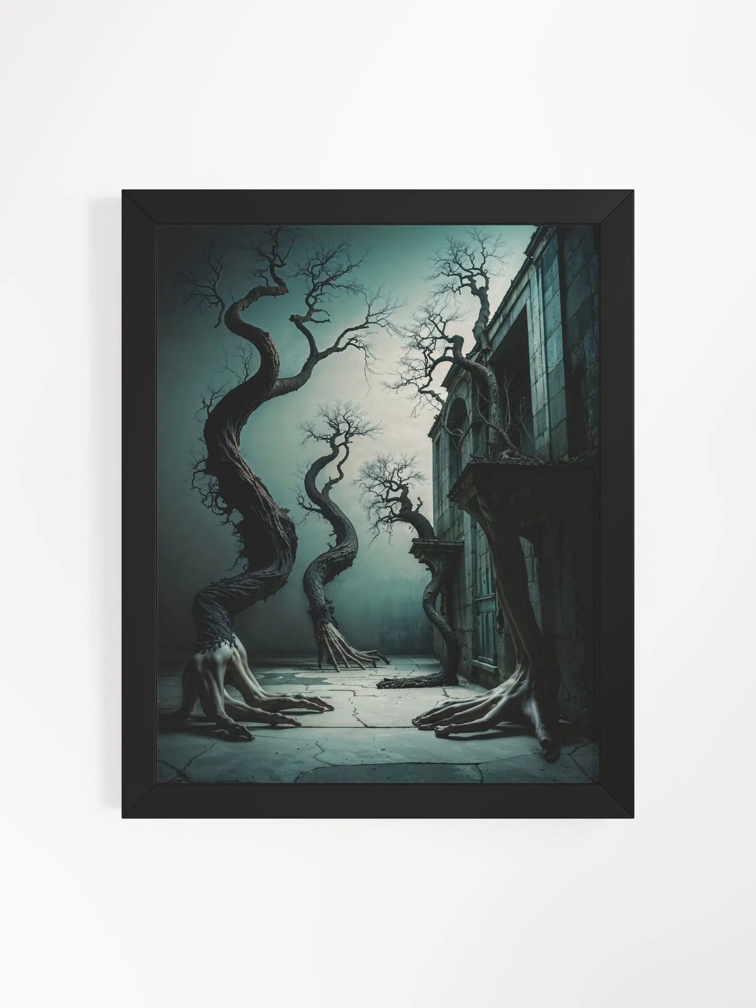 Surreal Muscular Trees Framed Print product image (6)