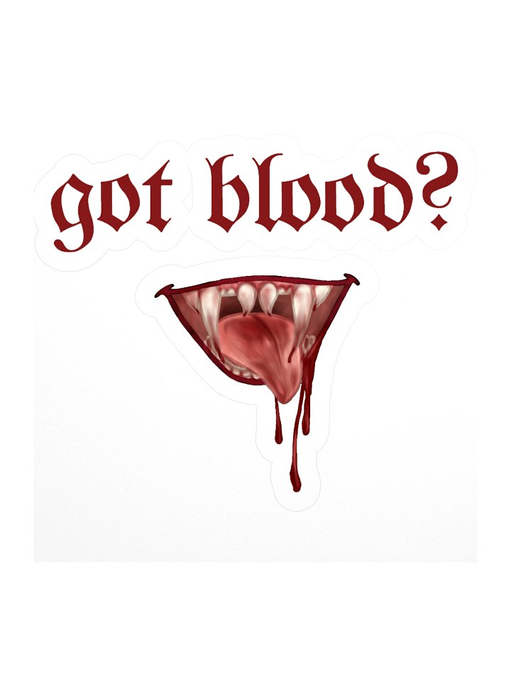 Vampiric Kiss Cut Stickers product image (1)