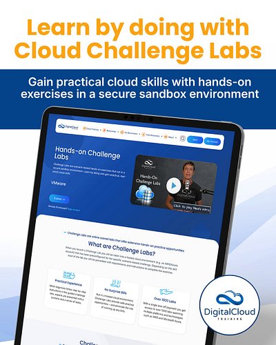 🎯 Want to build cloud skills and test your knowledge - without the risk of running up any cloud bills?

Challenge Labs give y...