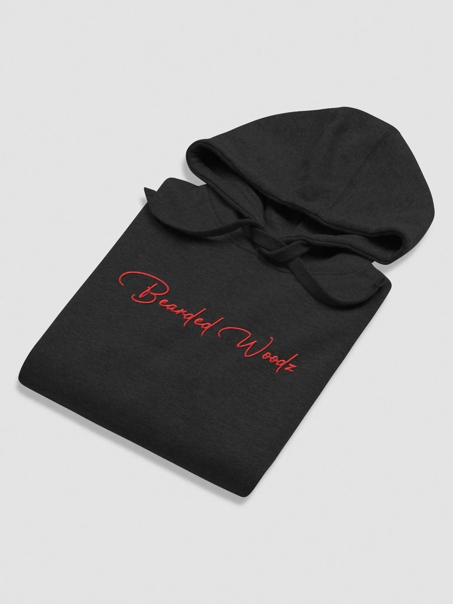 Women's Bearded Woodz Signature Hoodie (Red Embroidery) product image (3)