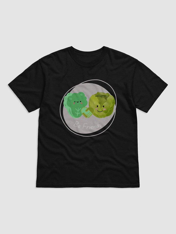 Lettuce Be Friends – Funny Vegetable Tee grey product image (3)