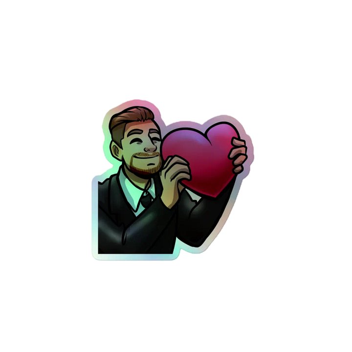 Heartfelt Holographic Love Sticker Set product image (1)