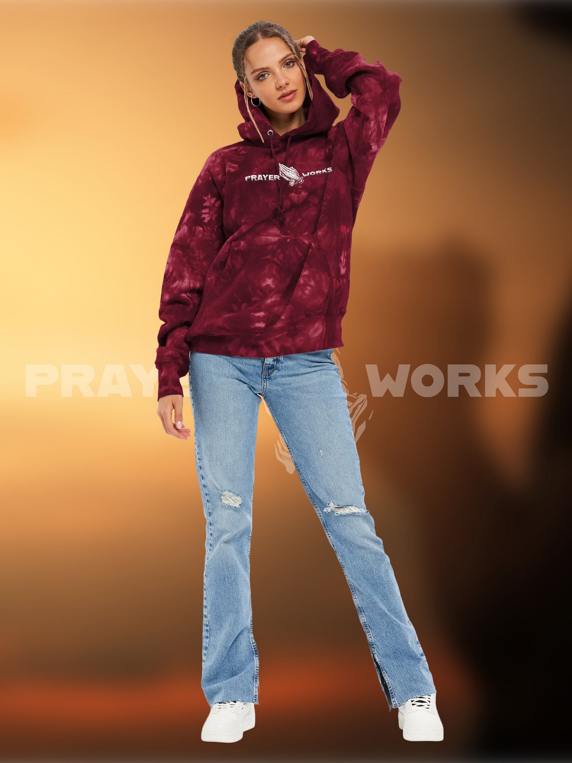 Prayer Works Collection - Champion Tie-Dye Hoodie product image (5)