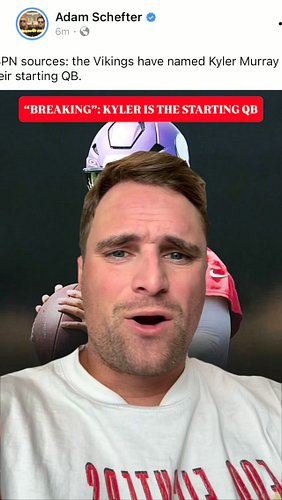 “BREAKING NEWS” The sky is blue… 

#minnesota #skol #nfl