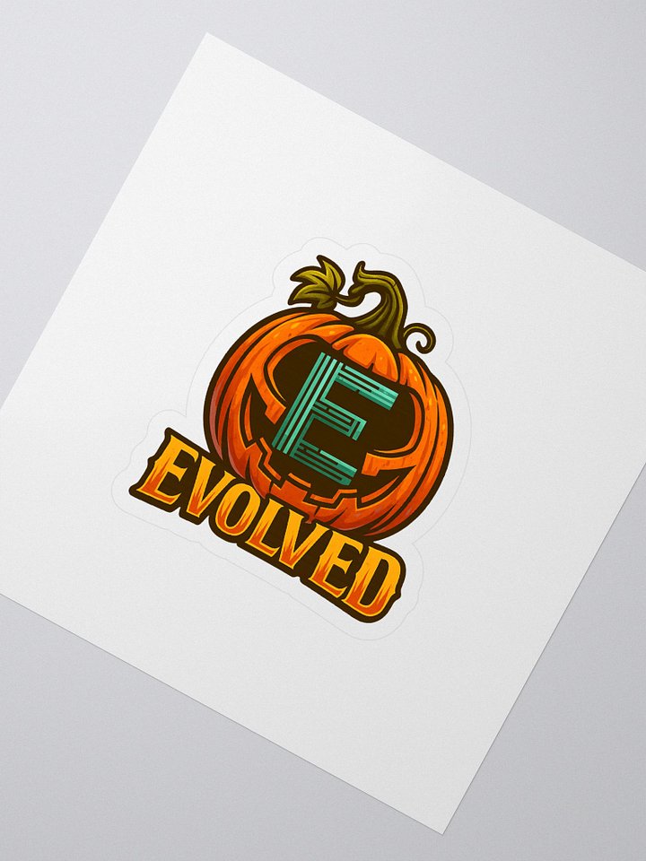 Evolved Pumpkin Kiss Cut Stickers product image (2)