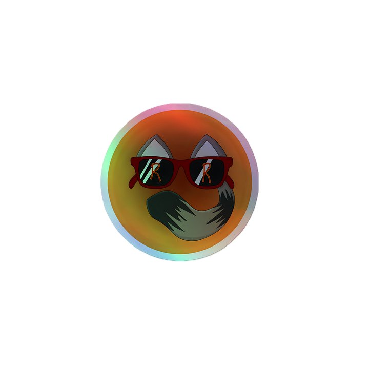 RespawnRaccoon Logo Holographic Sticker product image (1)