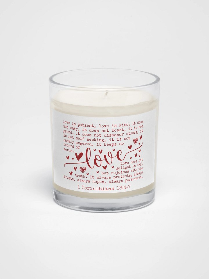 Love is Patient Candle Valentines Gift product image (1)