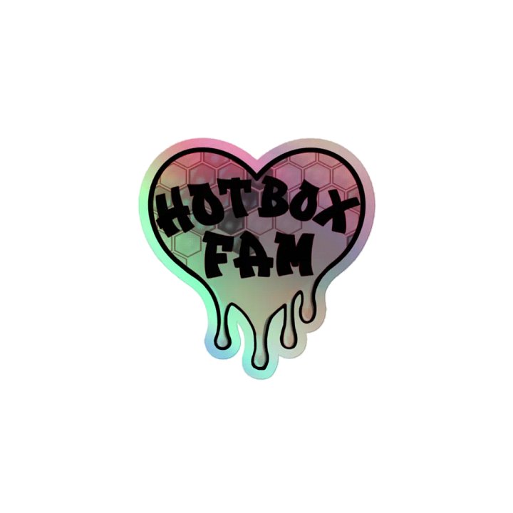 HOT BOX FAM PALE PINK HONEY COMB STICKER product image (1)