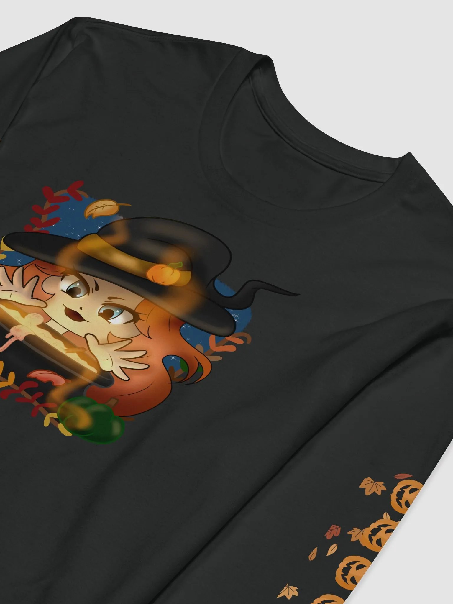 Pumpkin Witch Panda Long Sleeve product image (3)