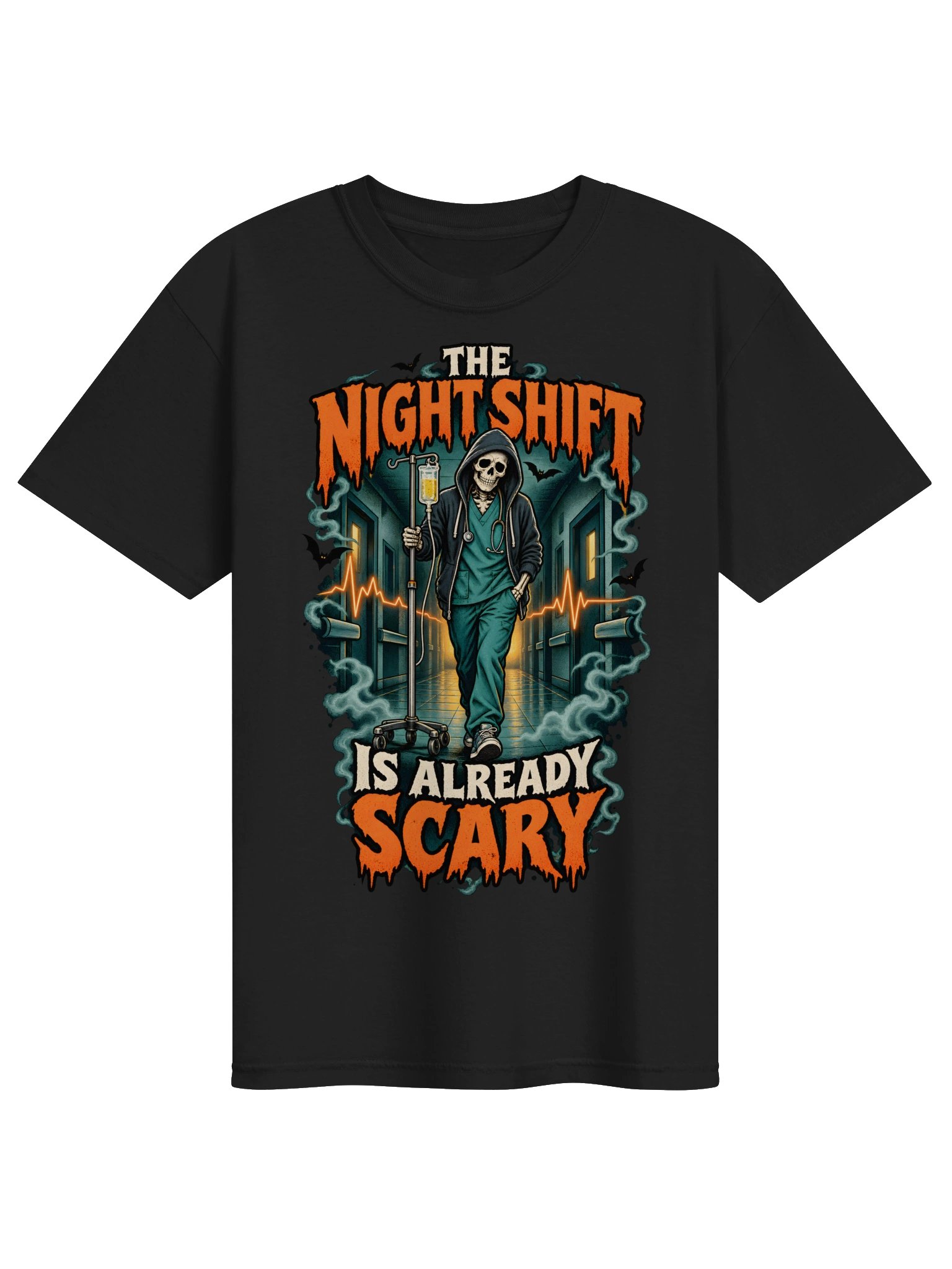 The Night Shift Is Already Scary | Halloween Nurse Shirt product image (1)