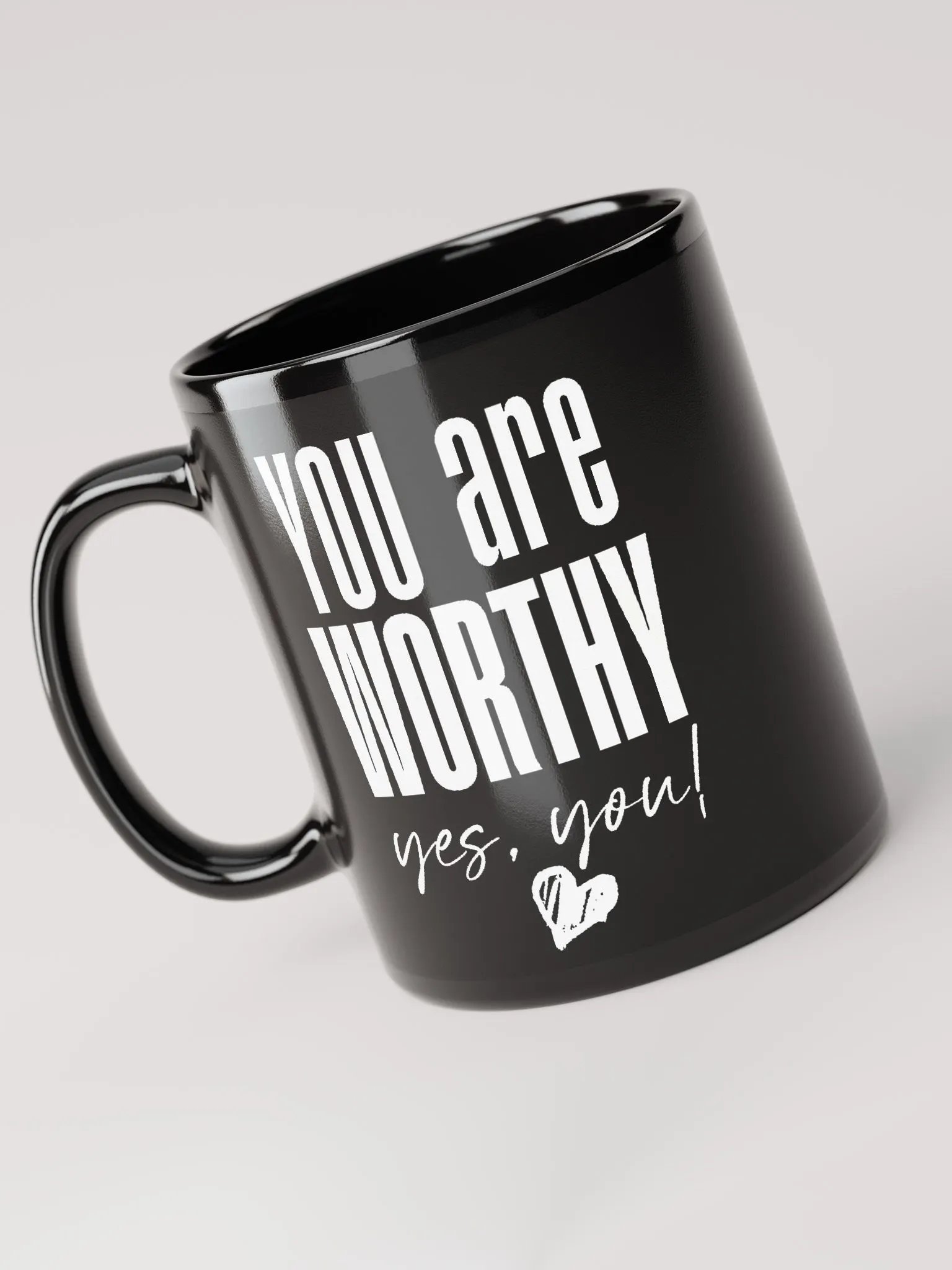 You are Worthy Mug - black product image (6)
