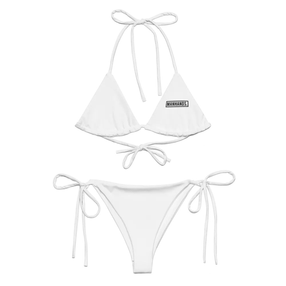 Two-Piece String Bikini by MANHANDS. (White) product image (12)