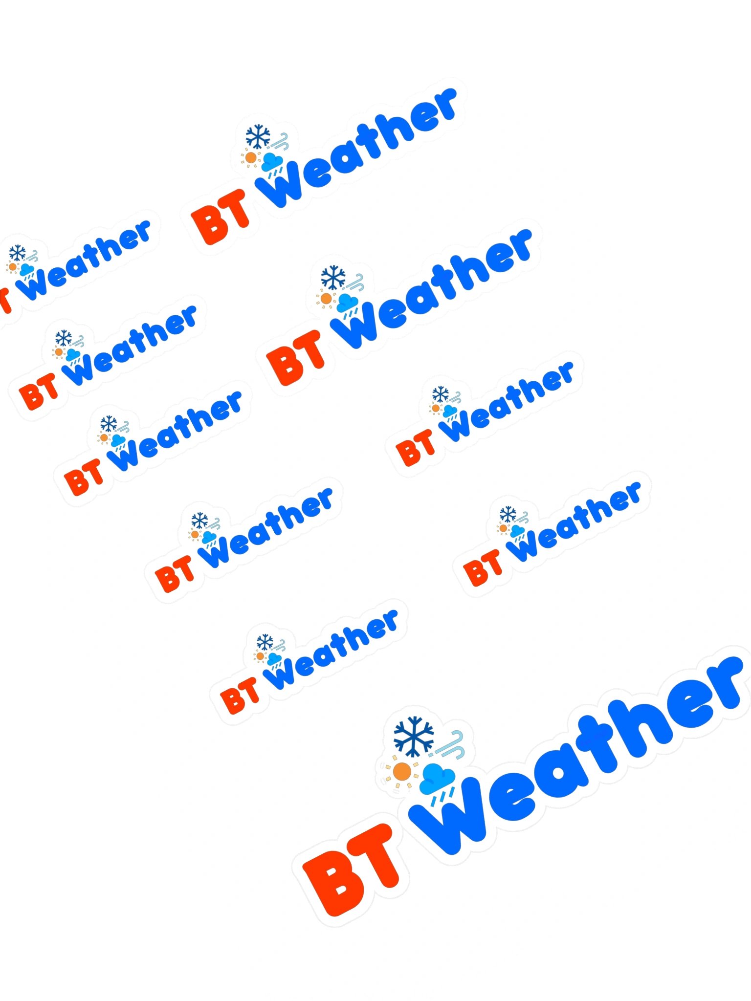 BT Weather Sticker Sheet product image (1)