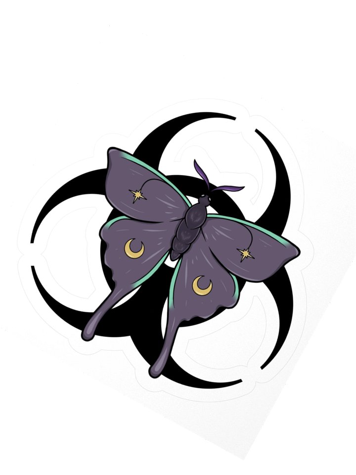 Hazard Moth Sticker product image (2)
