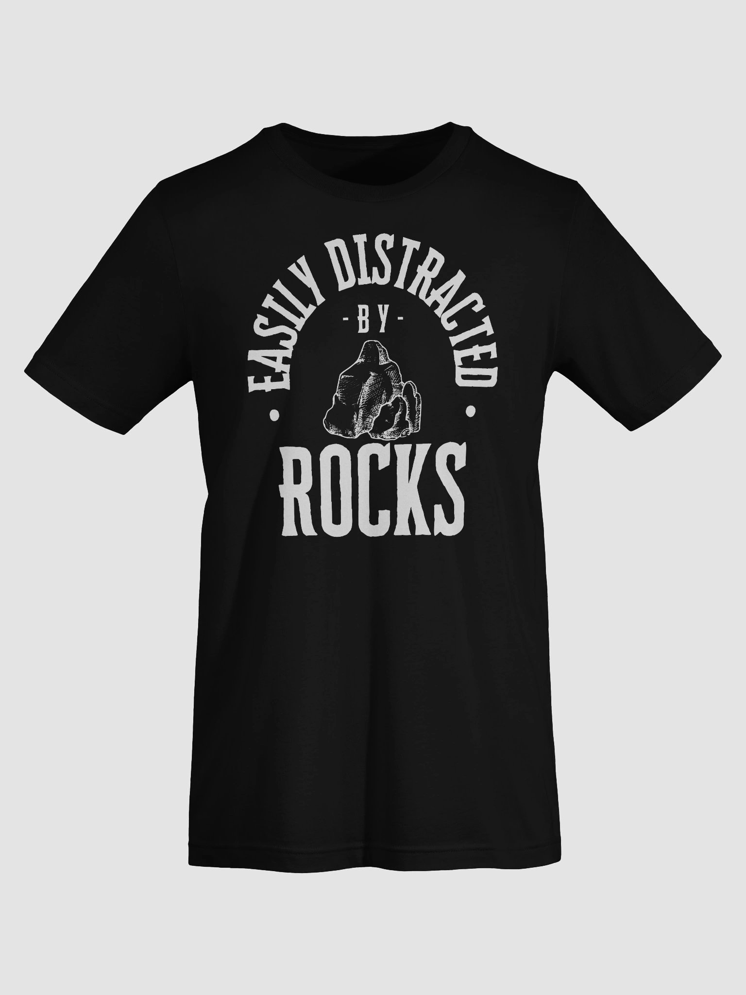 easily distracted by rocks tee product image (67)