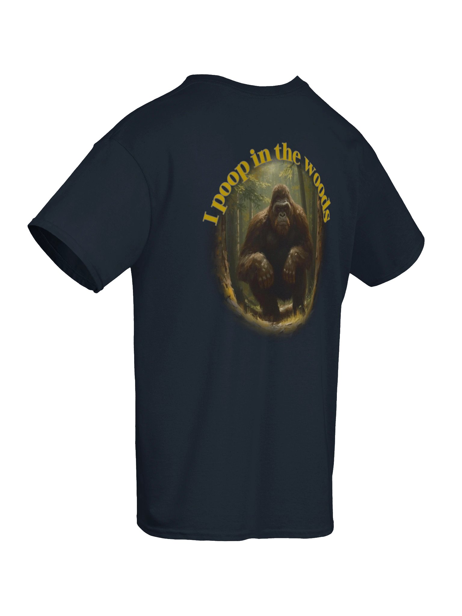 I poop in the woods on back Gildan Heavyweight Tee product image (88)