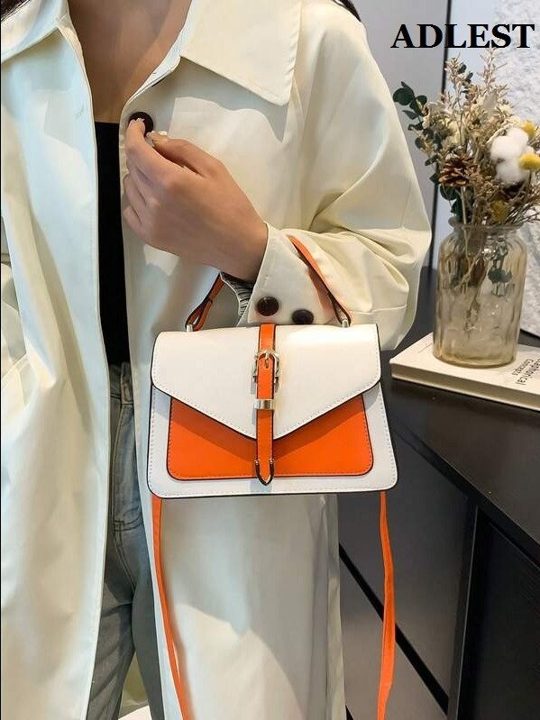 ADLEST Elegant Black Top Handle Mini Square Bag - Lightweight PU Leather Business Casual Handbag for Women & Professionals product image (1)