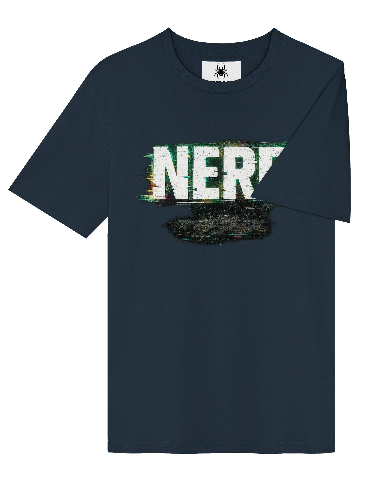 NERD" Glitch Tee – Bold Chrome Type | Wear It As a Compliment product image (13)